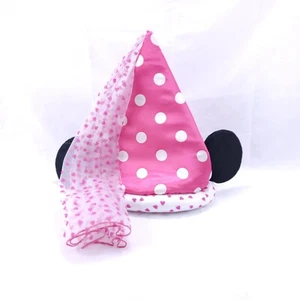 Disney Parks Pink & White Polka Dot Princess Minnie Mouse Hat Youth - Picture 1 of 4