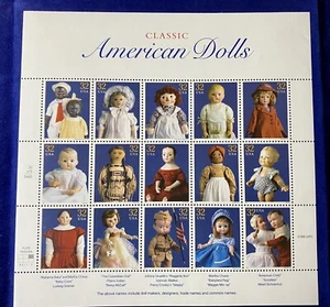 CLASSIC AMERICAN DOLLS US SC# 3151 MNH Full Sheet 1996 Issue - Picture 1 of 1
