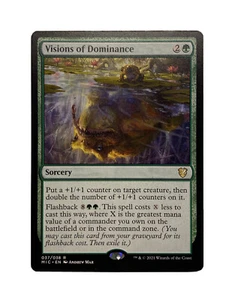 VISIONS OF DOMINANCE MIC MTG GREEN SORCERY RARE NM - Picture 1 of 5