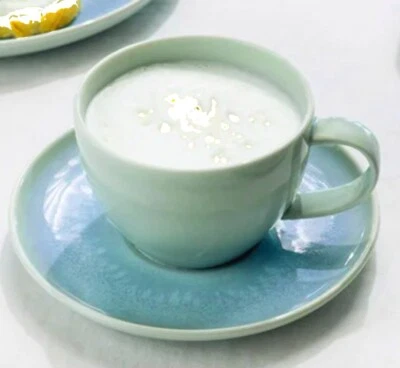 Villeroy & Boch Crafted Blueberry 2tlg Kaffeetasse m.Untertasse türkis Geschirr - Bild 1 von 4