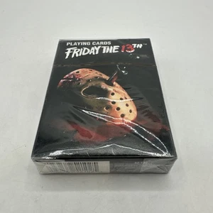 Freitag der 13. offizielle Pokergröße Spielkarten - New Line Cinema - versiegelt - Bild 1 von 4