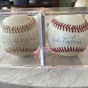 Joe DiMaggio Signed Autographed A.L. Spaulding Baseball JSA LOA Whitey Ford - Picture 1 of 11