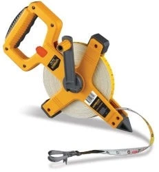 Komelon 100ft Fiber Reel w/Dual Graduations (Feet/Inches, Engineer) | 6611 - Image 1 of 3