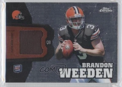 2012 Topps Chrome Rookie Relics Brandon Weeden #RR4 RC - Image 1 of 2