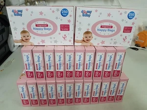 4 My Baby Case pack 24 X 250 pack of Nappy bags = 6000 BAGS! - Picture 1 of 3