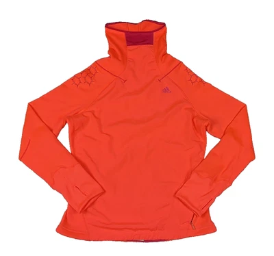 Adidas Damas Supernova Fútbol Pullover Camisa Mediana Naranja Bolsillo Cuello Alto Foto 1 de 4