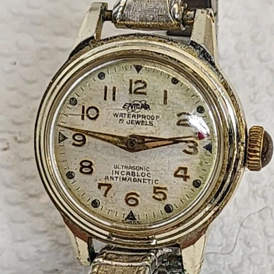 RELOJ ENICAR 17j INCABLOC ULTRASÓNICO Impermeable Antimagnético Funciona De Colección Años 50 Foto 1 de 4