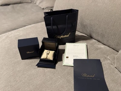 Chopard 18k Rose Gold Mother Of Pearls ,Diamond Happy Heart Bracelet 17cm,Size M - Image 1 of 4