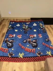 Super Mario Kart Coperta Trapuntino ENORME Doppia 72 X 84 Reversibile 2010 Nintendo - Foto 1 di 8