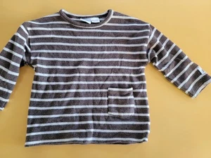 Zara Kids Knit Sweater 9-12 CM 80 Brown Acrylic Blend Sweatshirt  - Picture 1 of 12