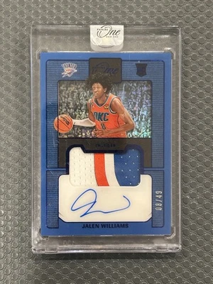 2022 One And One RPA Jalen Williams 08/49 JSY # Thunder 1/1 Rookie Patch Auto - Image 1 of 2