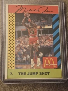 1990 Michael Jordan McDonald's Sports Tips Card #7 The Jump Shot - Chicago  - Picture 1 of 2