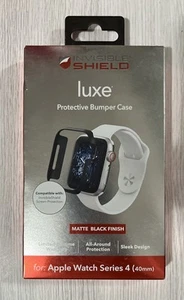 Zagg Luxe Protective Bumper Case For Apple Watch Series 4 (40mm) Matte Black - Picture 1 of 1
