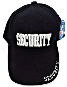 Baseballkappe "Security" verstellbar - schwarz - neu mit Etikett - Bild 1 von 6
