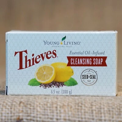 Young Living THIEVES CLEANSE SOAP  100 g Essential Oil NEW Unopen FREE SHIP 24hr - Image 1 of 2