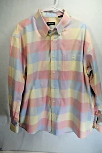 Orvis Button Up Shirt Mens XL Plaid Long Sleeve Casual Colorful Dress Colorful - Picture 1 of 9