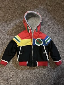 Vintage 1980s Girls Retro Jacket Kids Size 6 Weather Tamer Colorblock CUTE! - Picture 1 of 4