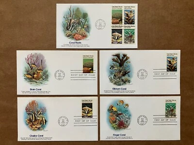 1980 15c Coral Reefs 1827-30 Fleetwood FDC Master Set of (5) - Image 1 of 4