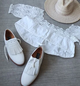 Polo Country Ralph Lauren Women's VTG 7/7.5B white suede loafers - Bild 1 von 7
