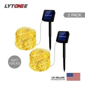33FT 100LED Solar Fairy Waterproof String Light Copper Wire Outdoor Garden Decor - Picture 1 of 12