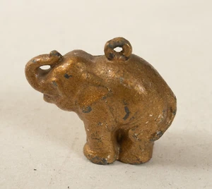 Small Metal Elephant Charm (R3F/JSF6) Trunk Up Circus India Pachyderm Figurine - Picture 1 of 7