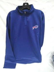Buffalo Bills Profile Big & Tall NFL Team 1/4 Zip Birdseye Poly Shirt 4XL - Bild 1 von 1