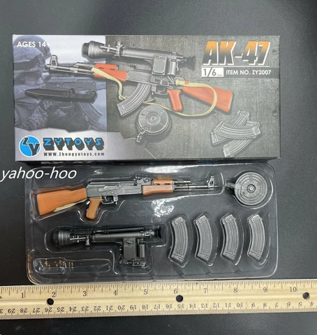 1/6 AK 47 Assault Rifle Soldier Weapon For 12" Action Figure Doll Accessories Cover