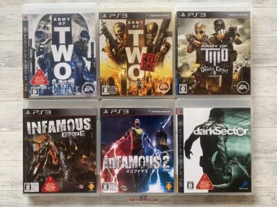 SONY PS3 Army of Two & 40Days & the Devil's Cartel & inFamous 1 2 & Dark Sector - Image 1 of 4