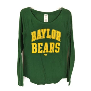 Camiseta gráfica rosa de Victoria's Secret para mujer cuello escote escote Baylor osos verde mediana - Imagen 1 de 7