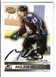 Milan Hejduk Signed 2002/03 Pacific Complete Card #110
