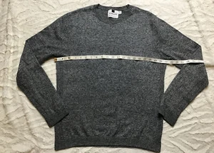 Mens Topman Sweater Grey Mottled Cotton Crew Neck - Sz L - Picture 1 of 5