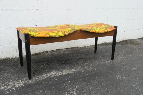 Mid Century Modern Long Bench Stool by Norco Furniture 2598 Cover