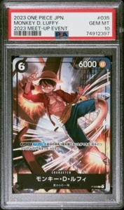 One Piece Monkey D. Luffy #035 2023 Meet-Up Event PSA 10 GEM MINT Japanese - Picture 1 of 2