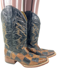 Corral Boots Square Toe Ostrich Cowboy Boot Women size 9