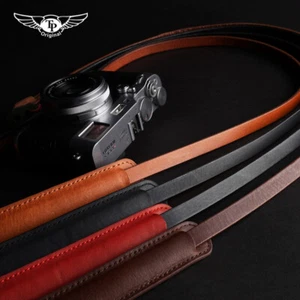 NEW Handmade Leather Strap 105cm Genuine Leather For Leica Fujifilm Sony Camera - Picture 1 of 16