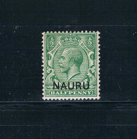 Nauru - 1916-23 ½d KGV Ovrptd "Nauru" w/"Albino Ovrpt" - SC 1v [SG 1b] Mint 19 Cover