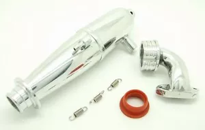 Metal Exhaust Pipe Tube For 1/10 VX SH 18 Nitro Engine BQ001 102009 (02026) HSP - Picture 1 of 6