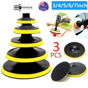 3x Replacement Backing Pad Wheel Plate For Orbital Sander Hook Loop Sanding Disc - Picture 1 of 17