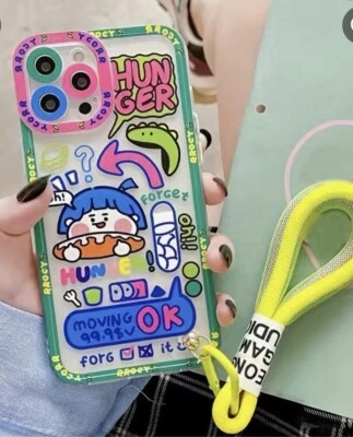 NUEVA Funda para iPhone Hungry Crocodile con Correa Linda iPhone 14 Nueva con Etiquetas Kawaii Foto 1 de 4