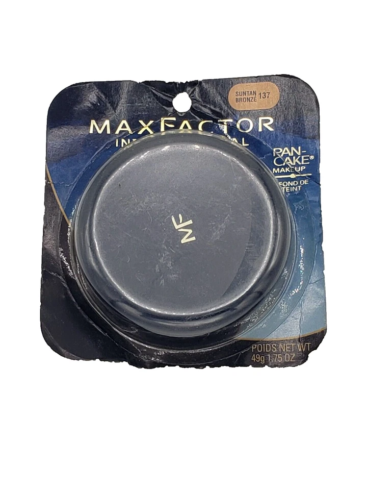 NUEVO PAQUETE ANTIGUO Max Factor Pan Cake Makeup - 137 BROZE BRONCEADO (CALIENTE 5) Foto 1 de 1