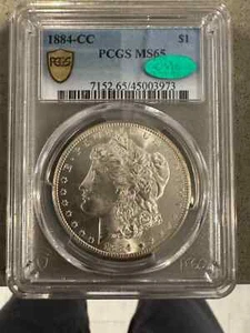 1884 CC Morgan Silver Dollar PCGS MS-65 CAC - Picture 1 of 2