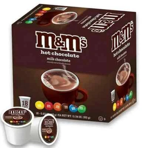 Tazas de cacao caliente con sabor a leche chocolate caliente de una sola porción (para Keurig), 18 unidades - Imagen 1 de 3