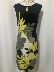 Abito WHITE HOUSE BLACK MARKET reversibile TG L nero e verde nuovo con etichetta ufficio casual - Foto 1 di 23