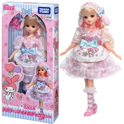 Muñeca Takara Tomy Licca Chan y Lovely My Melody Collaboration LD-28 Sanrio Japón Foto 1 de 4