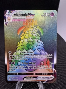 Pokemon TCG Alcremie VMAX 73/72 Rainbow Secret Holo Rare Shining Fates - Bild 1 von 2