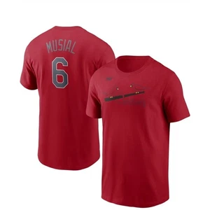 Nike Herren Stan Musial St. Louis Cardinals T-Shirt - Rot Large Neu mit Etikett - Bild 1 von 7