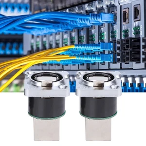 2Pcs RJ45 Right Angle Connector Fire Retardant Insulator Material YTRJ45 - Afbeelding 1 van 12