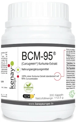ARJUNA NATURAL EXTRACTS LTD INDIEN BCM-95® (CURCUGREEN®) Turmeric-Extract 300 Caps. Nahrungsergänzungsmittel