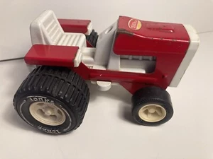 Vintage Metal & Plastic Tonka Red Tractor w/ Hitch ~ 4 1/8" x 2 1/2" - Picture 1 of 6