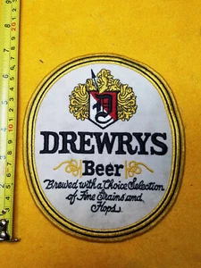 "VINTAGE SELTENER GROSSER DREWRYS BIERAUFNÄHER 7"" X 6" - Bild 1 von 2